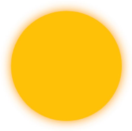 Yellow Round Sun
